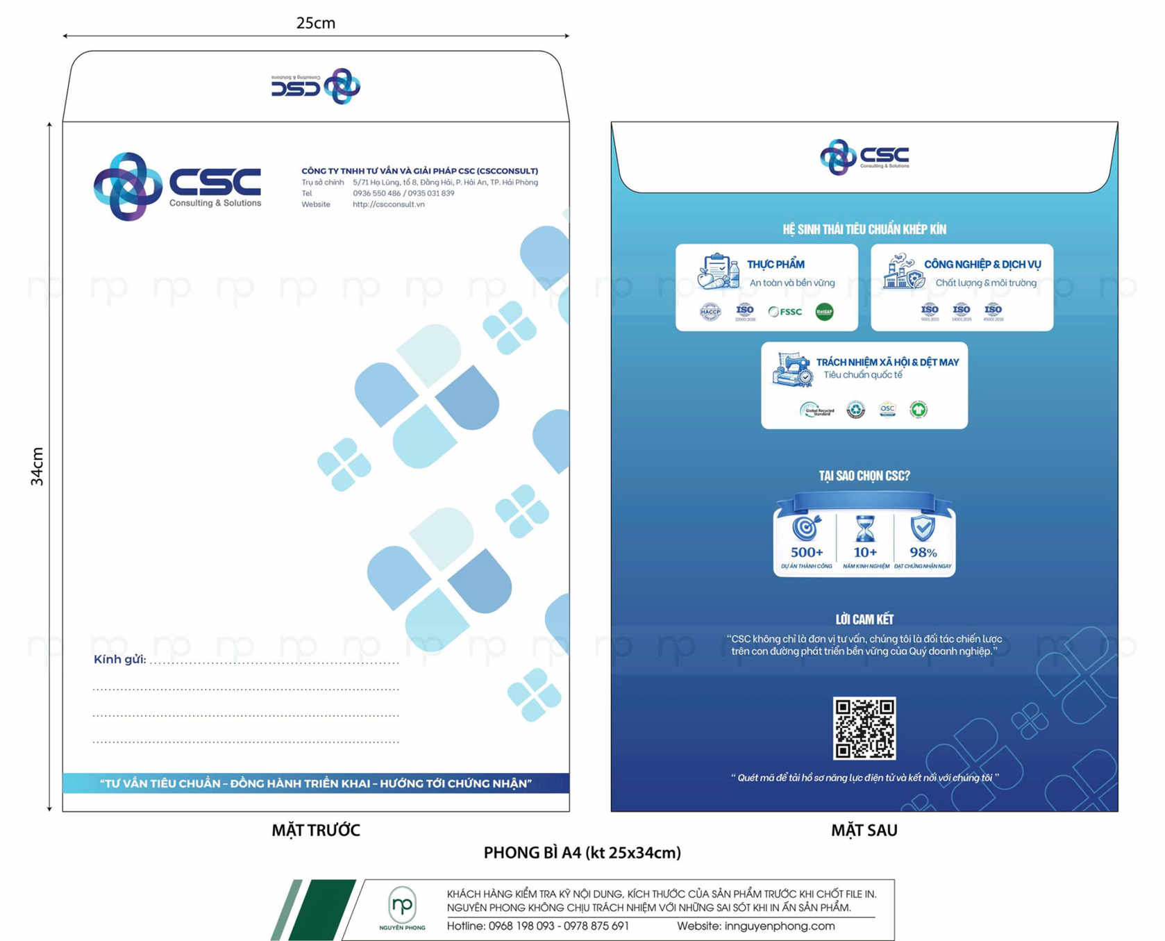 Mẫu kích thước in phong bì đựng hồ sơ